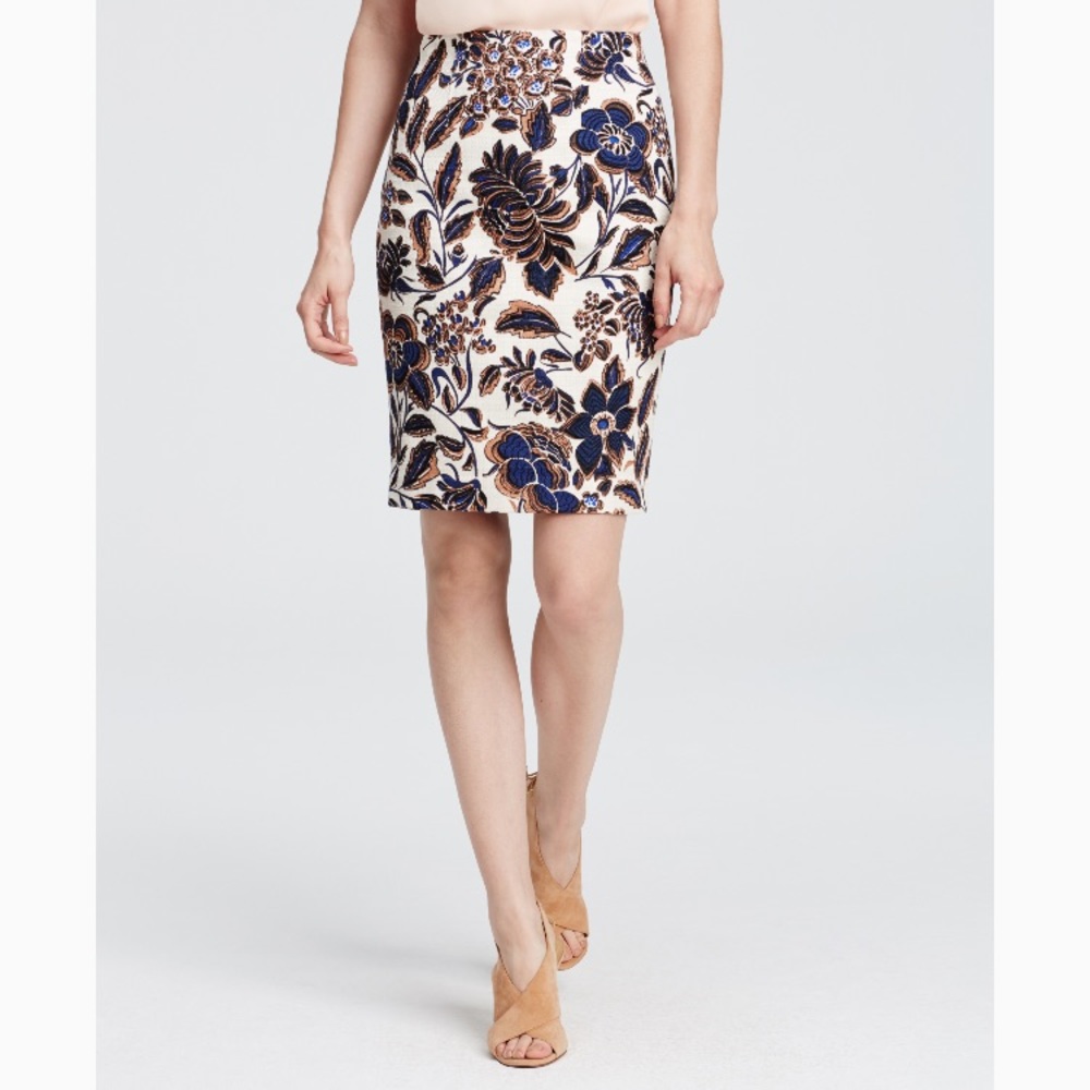 Ann Taylor Floral Pencil Skirt